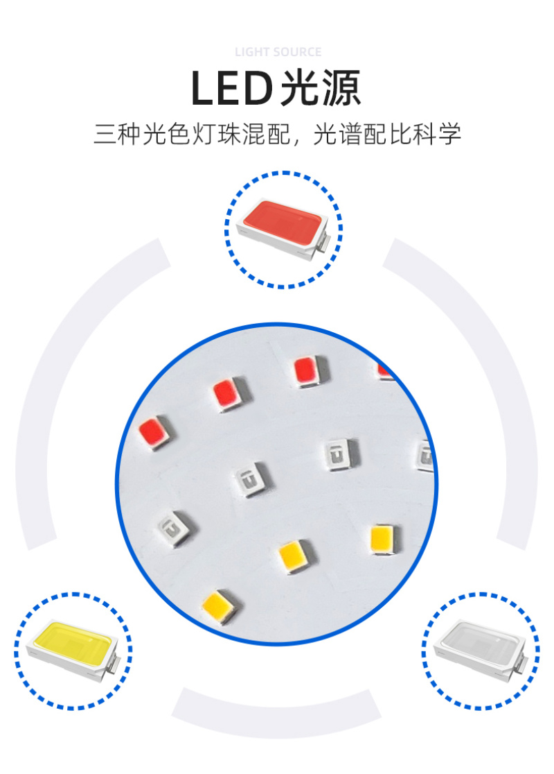 暖棚葡萄生长补光灯豆光农照LED全光谱温室植物灯吊装防水