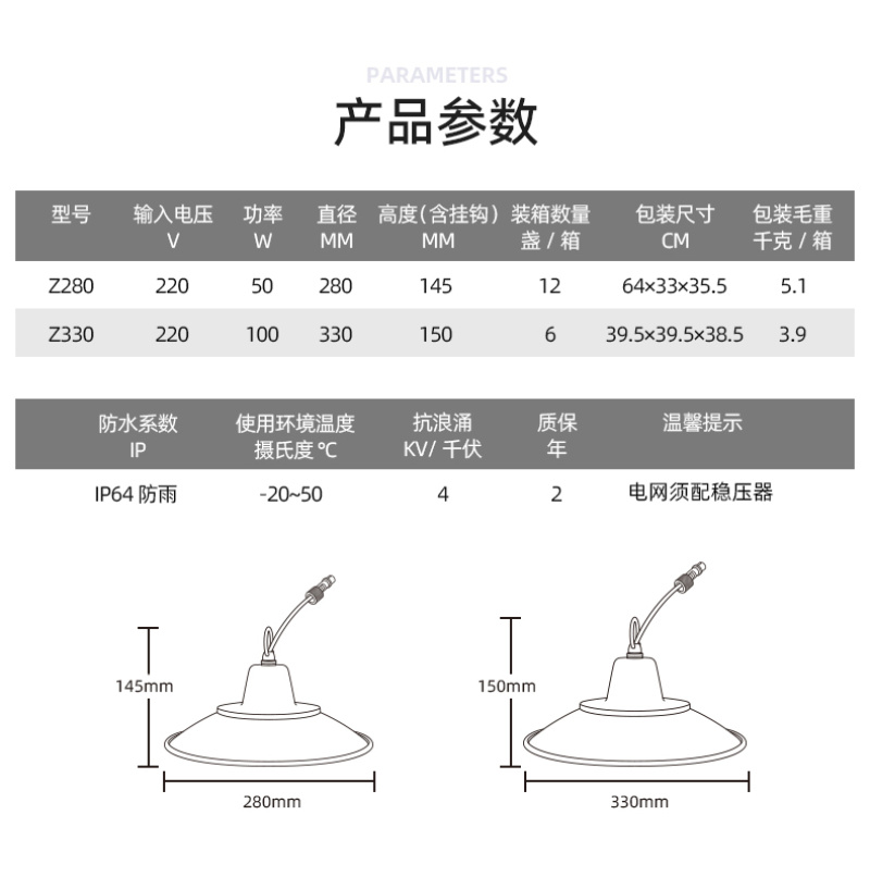 暖棚大樱桃生长补光灯LED全光谱温室大棚植物灯铝壳防水