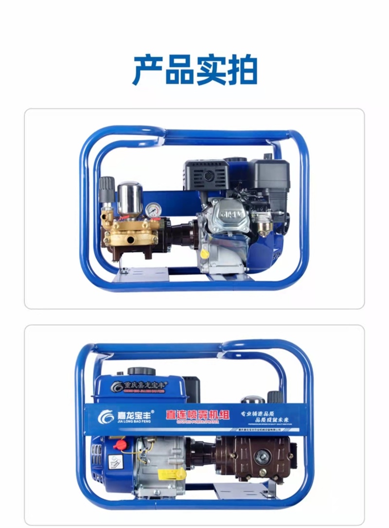 直联汽油喷雾机高压泵农用消毒小型雾化神器弥雾农药喷药机