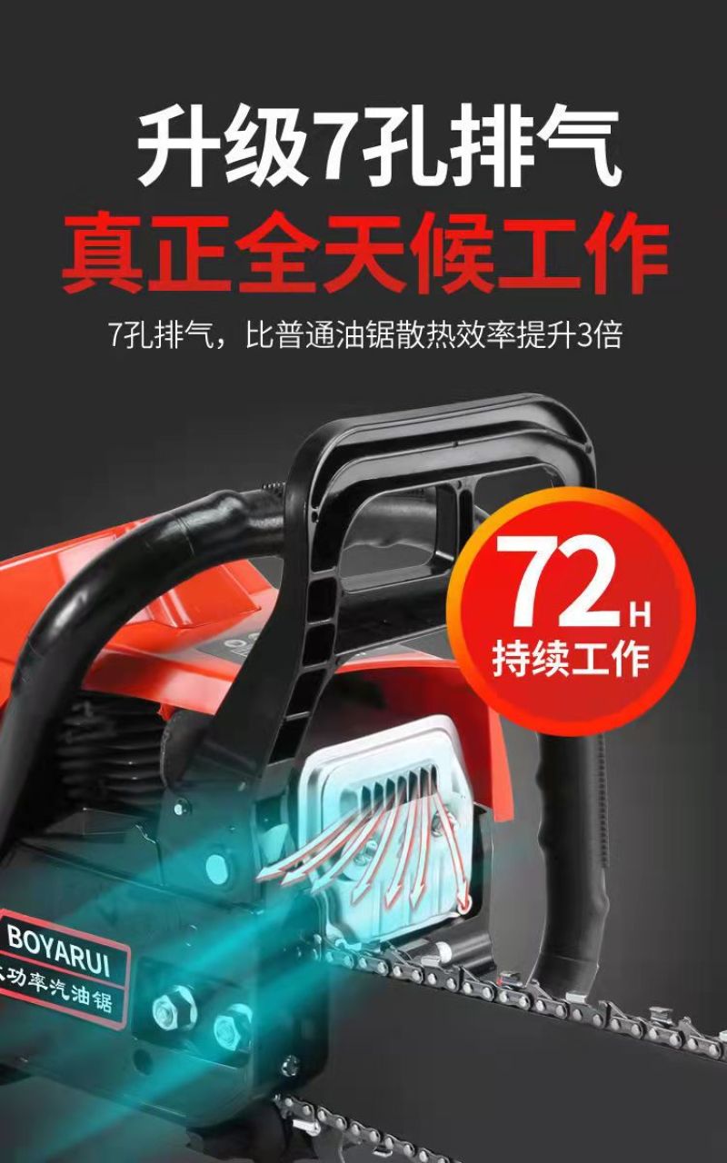 油锯伐木锯汽油锯大功率进口小型家用德国原装多功能砍树神器