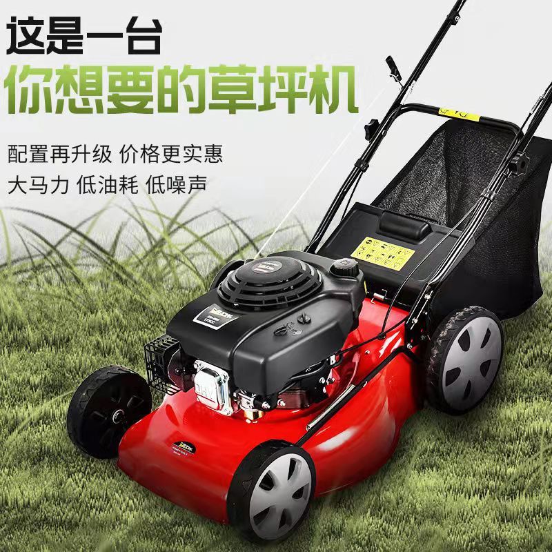 草坪机手推式20寸四冲程汽油自走割草机除草机打草剪草神器