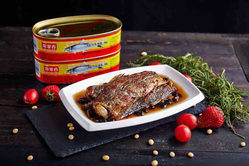 鱼家香豆豉鲮鱼227g/件包邮