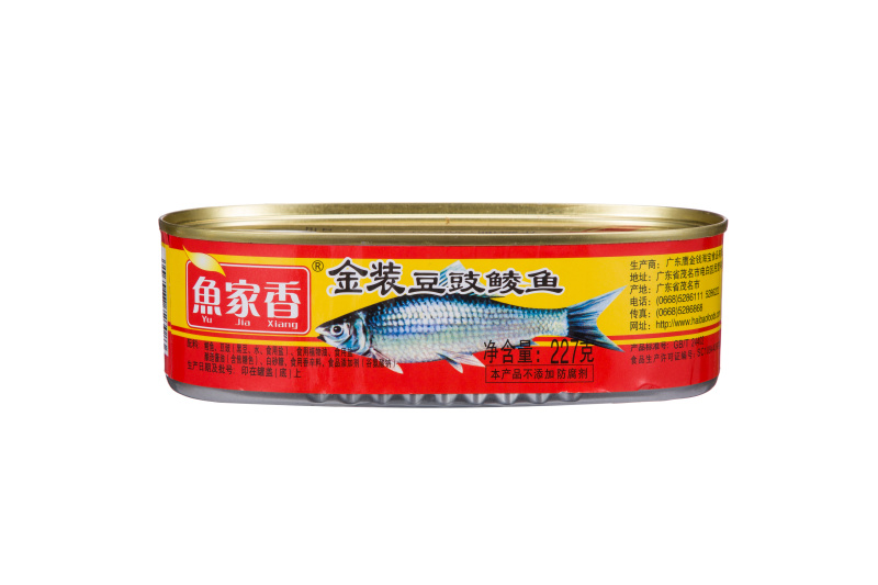 鱼家香豆豉鲮鱼227g/件包邮
