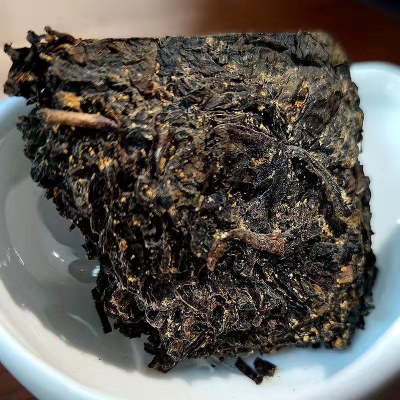 女娲茯砖茶陕西金花茯砖茶800g