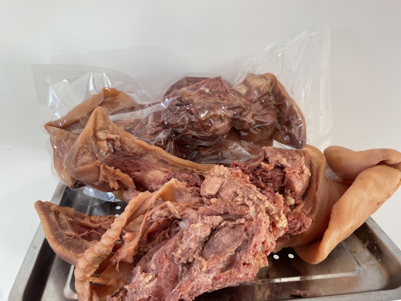 全熟带耳猪头肉一手货源基地直发诚信经营质量保障可视频看货