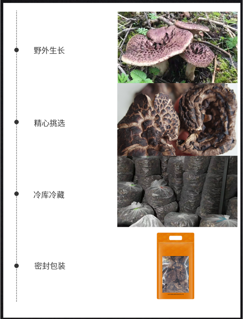 杜鹃云南黑虎掌1500g肉厚味道鲜美煲汤优质虎掌菌肉齿