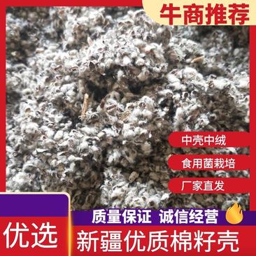 棉籽壳新疆棉籽壳中壳中绒蘑菇食用菌栽培原料厂家直发