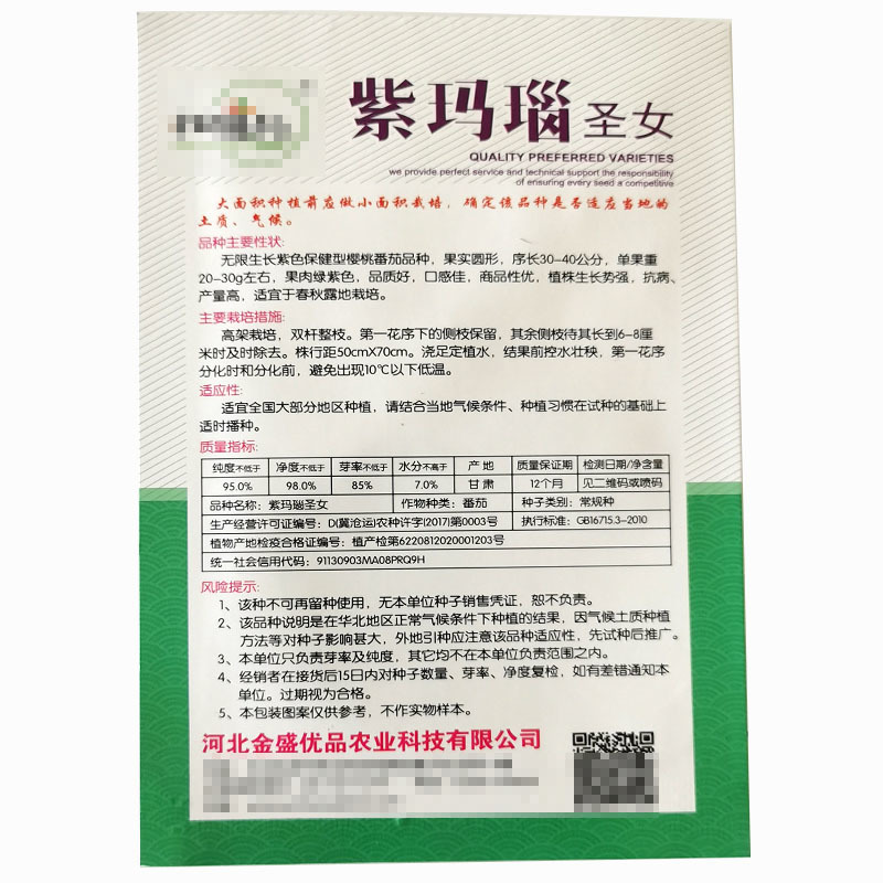 番茄种子紫玛瑙圣女果抗病强早熟春秋陆地栽培