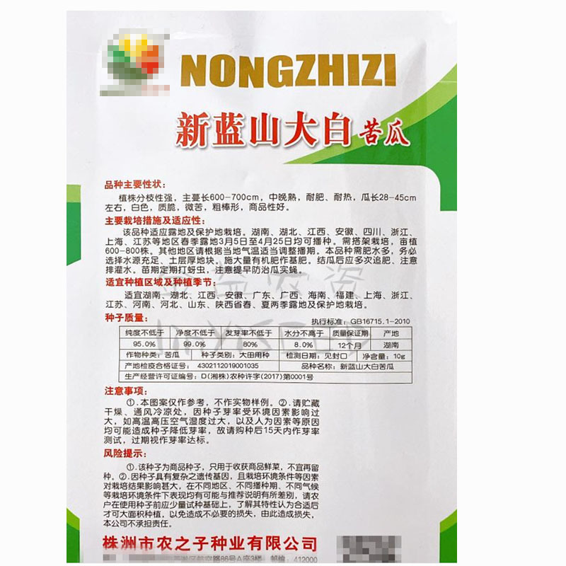 苦瓜种子长白苦瓜种子薄皮苦瓜种子高产抗病强基地种植