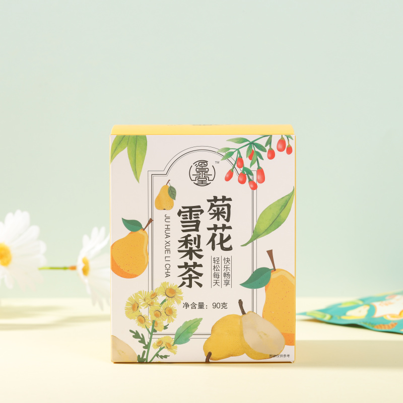 菊花雪梨茶冰糖雪梨养生茶菊花茶八宝水果茶包花果茶