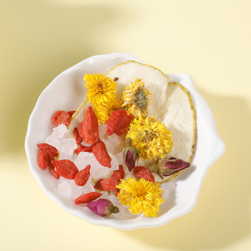 菊花雪梨茶冰糖雪梨养生茶菊花茶八宝水果茶包花果茶