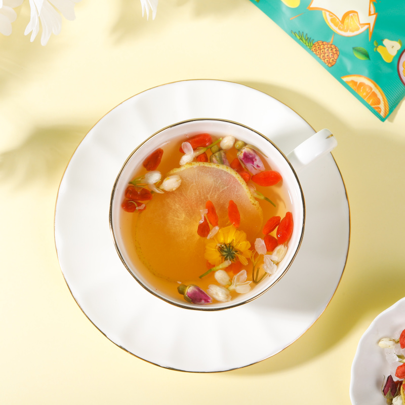 菊花雪梨茶冰糖雪梨养生茶菊花茶八宝水果茶包花果茶