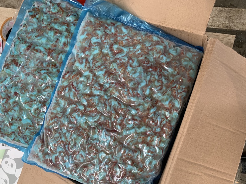 二级三级四级冷冻水洗/带黄小龙虾虾仁虾肉虾球出口品质