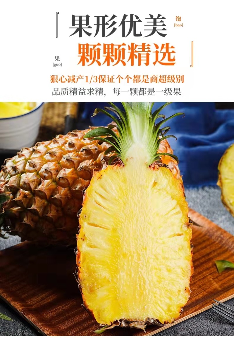 广东徐闻凤梨菠萝的海广东徐闻特产中国地理保护产品