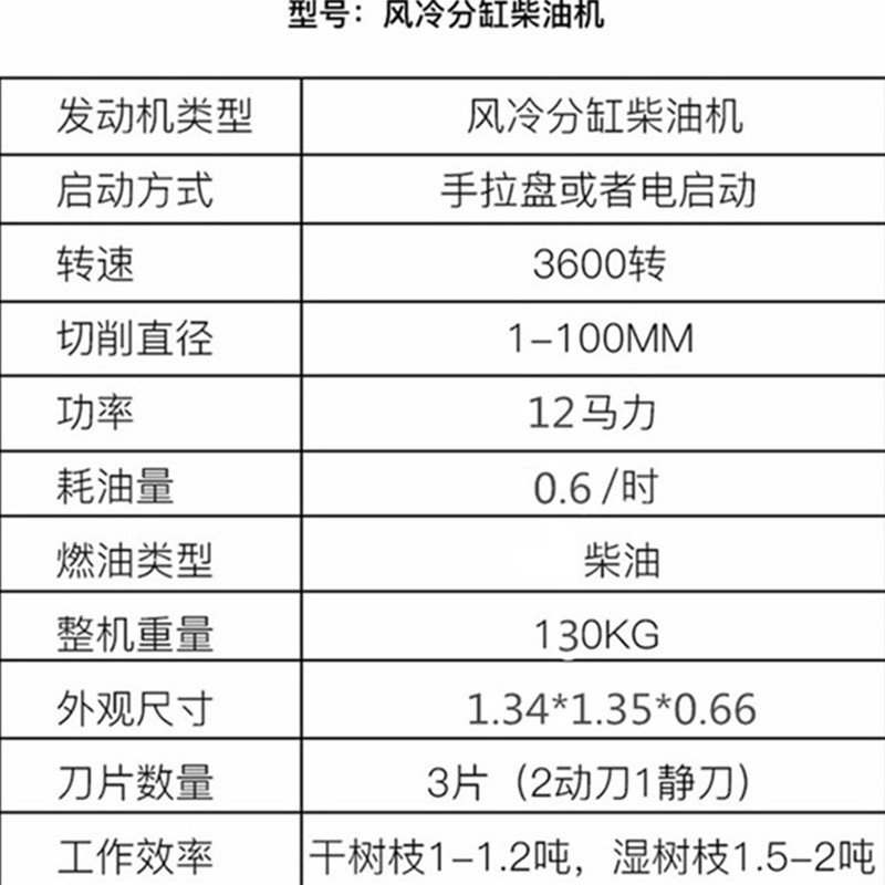 园林机械枝条碎枝机小型卧式树枝粉碎机农作物秸秆打碎机