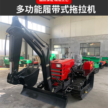 四驱水旱两用旋耕机工作效率高耕地机推土挖掘机