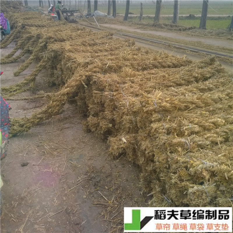 稻夫草棒稻草绳把绿化隔档夹层用园林护坡隔档防滑