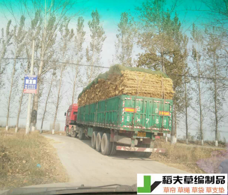 稻夫草棒稻草绳把绿化隔档夹层用园林护坡隔档防滑