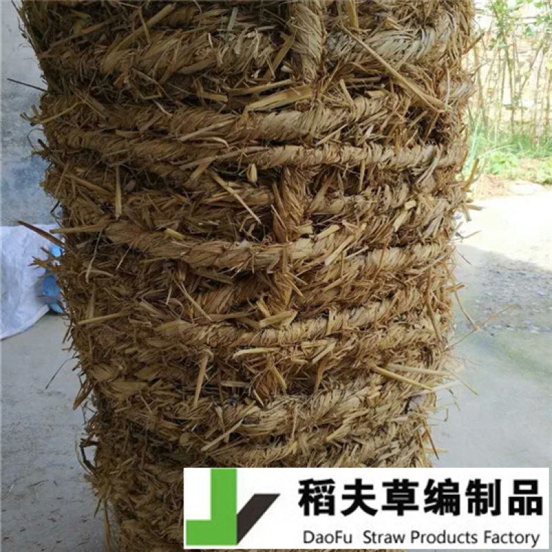 稻夫粗草绳毛绳防风固沙用治沙用防风沙障水泥板隔层
