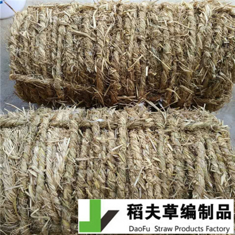 稻夫粗草绳毛绳防风固沙用治沙用防风沙障水泥板隔层