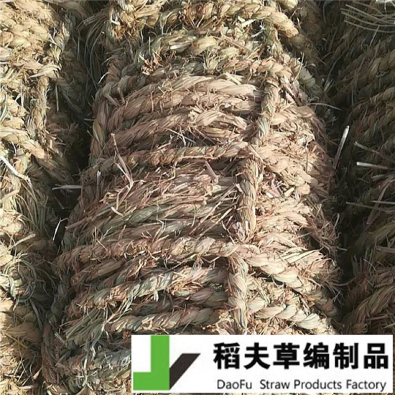 稻夫粗草绳毛绳防风固沙用治沙用防风沙障水泥板隔层