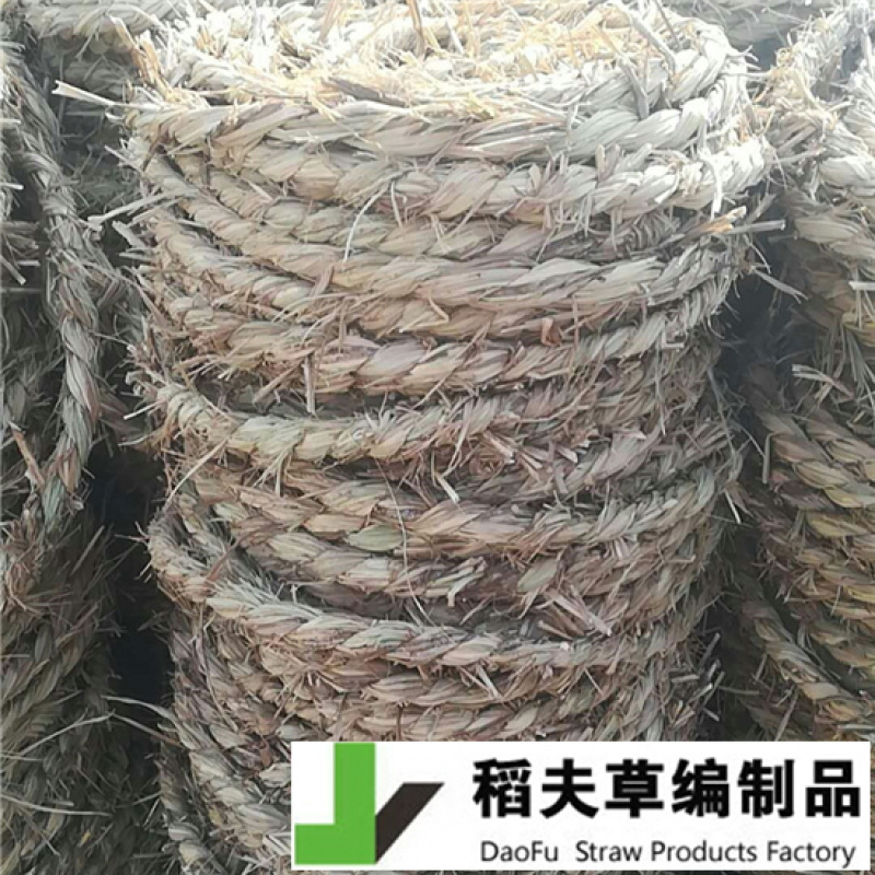 稻夫粗草绳毛绳防风固沙用治沙用防风沙障水泥板隔层