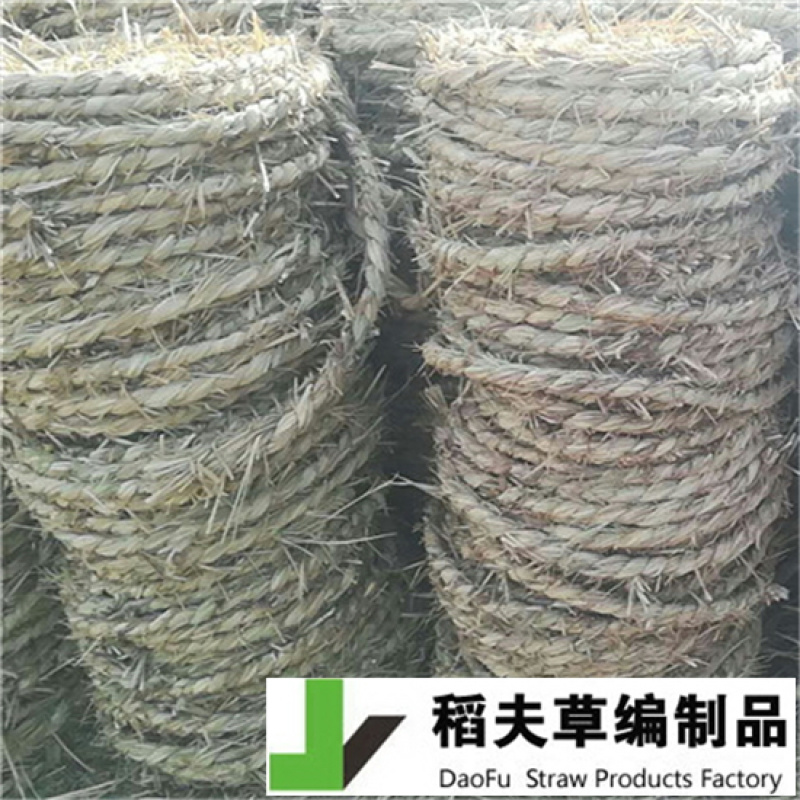 稻夫粗草绳毛绳防风固沙用治沙用防风沙障水泥板隔层