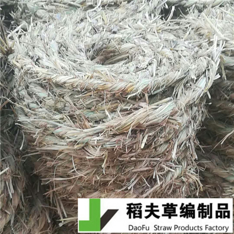 稻夫粗草绳毛绳防风固沙用治沙用防风沙障水泥板隔层