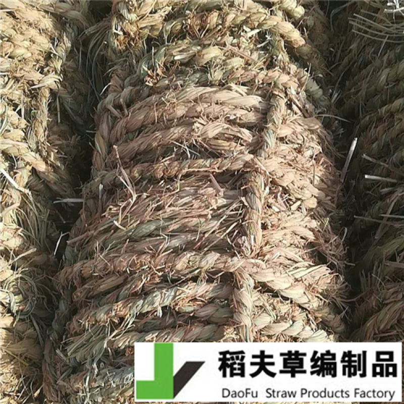 稻夫粗草绳毛绳防风固沙用治沙用防风沙障水泥板隔层