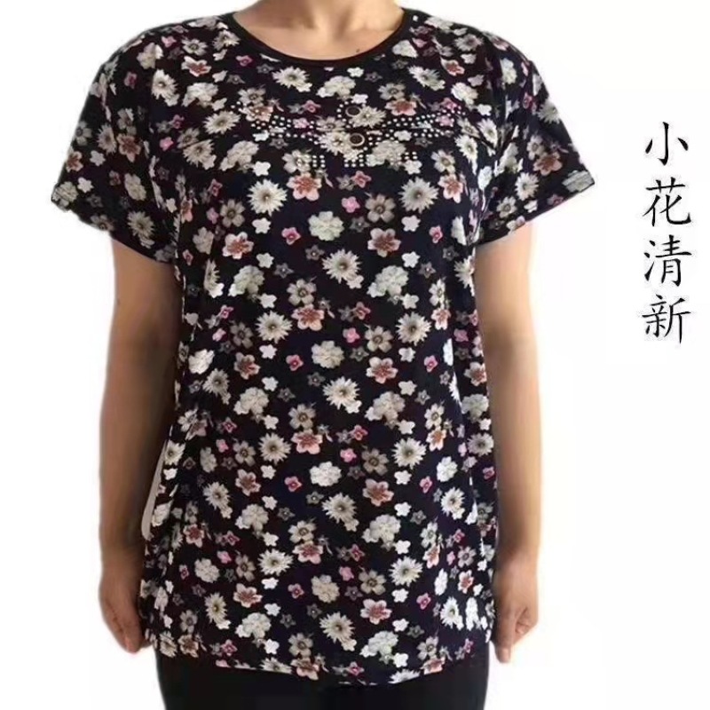 中老年衣服夏季冰丝妈妈衣短袖批发十元模式跑江湖地摊赶集