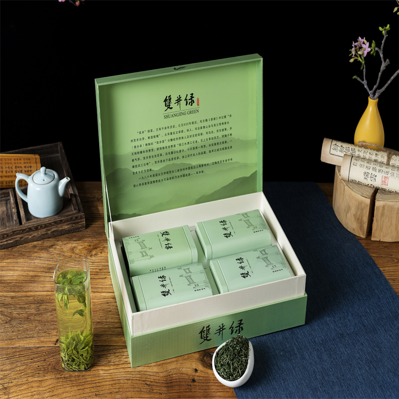 绿茶2022年春新茶礼盒500g正宗双井绿茶罐装银毫散装