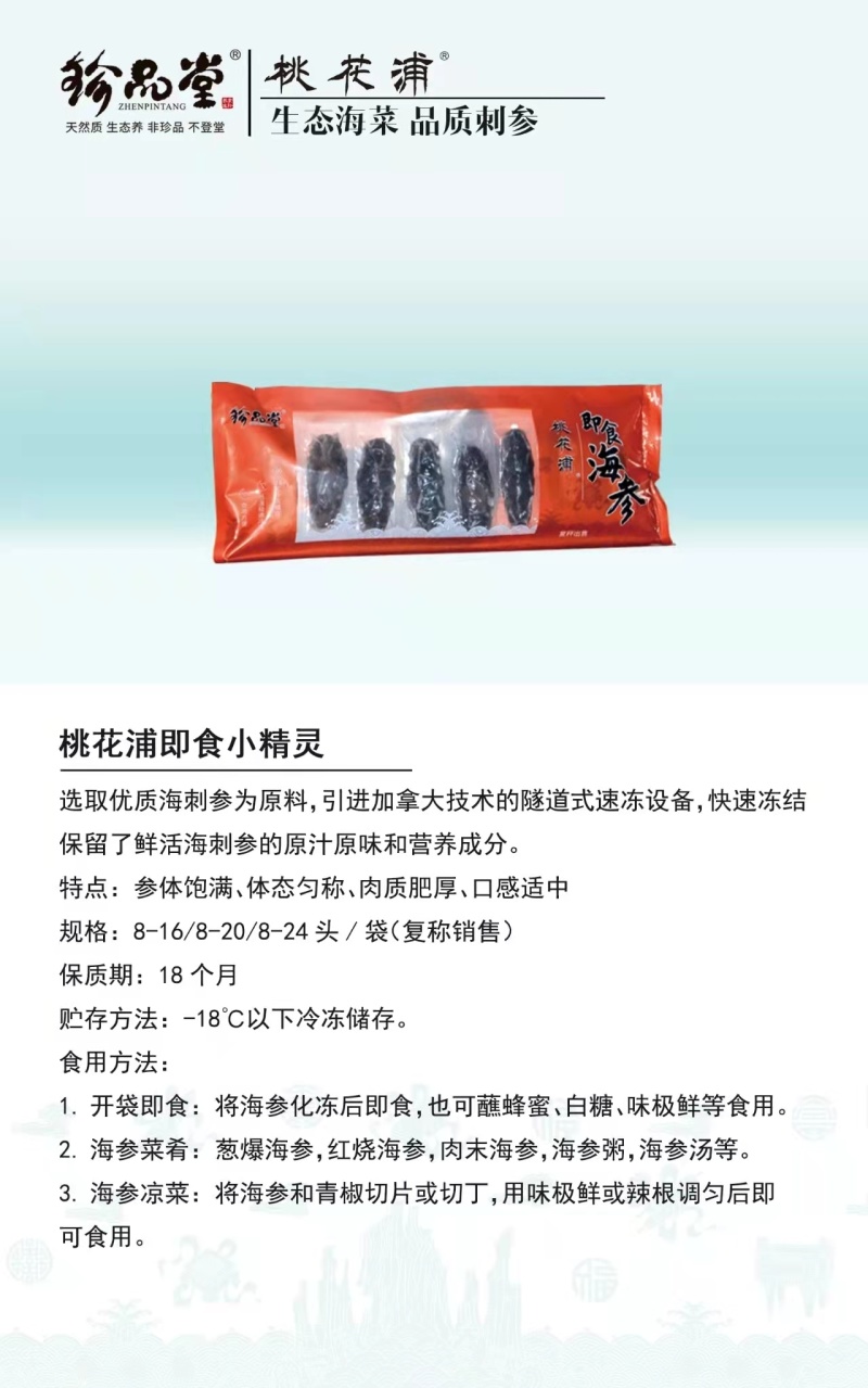 珍品堂-浅海小精灵海参-24头