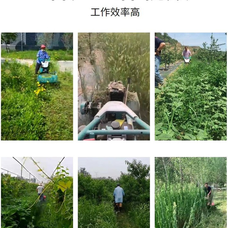 柴油电启动灭草机园林碎草还田机低矮果园杂草碎草还田机