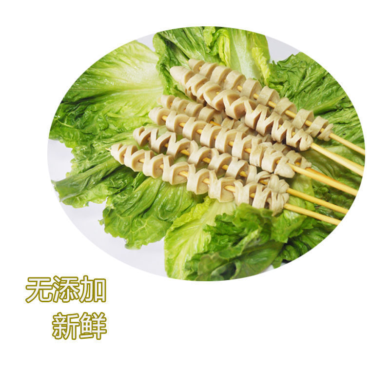 纯手工大串面筋批发凉拌油炸烧烤火锅散装半成品速冻小串鲜面