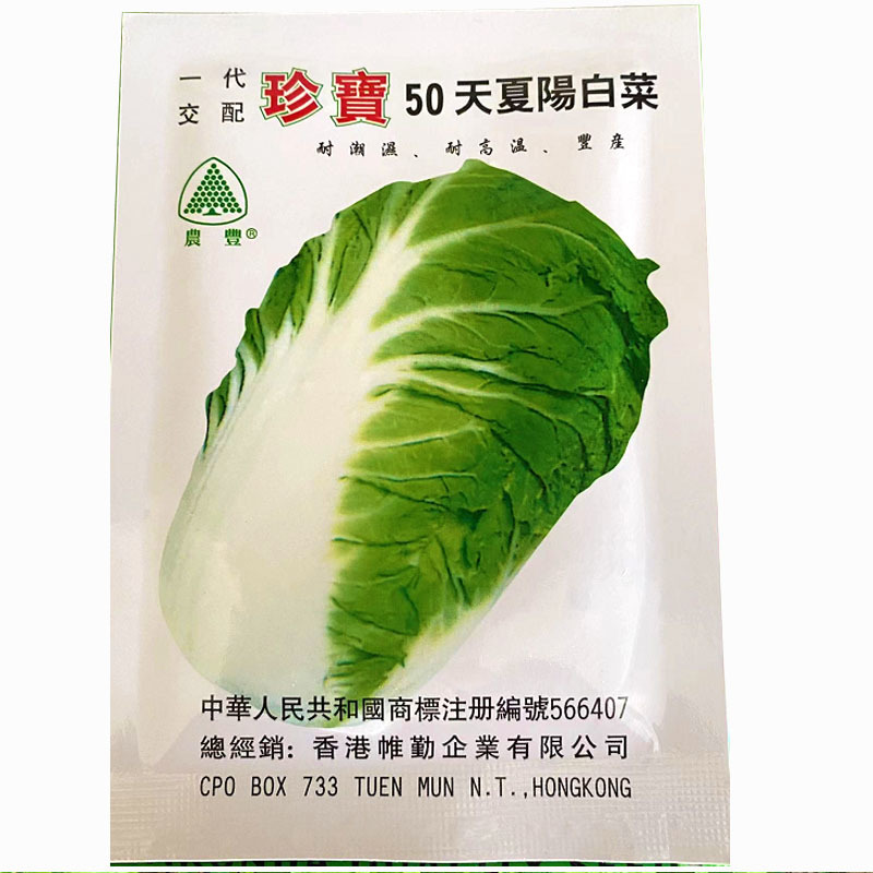 珍宝50天夏阳白菜种子夏季早熟抗热抗病秋季大白菜