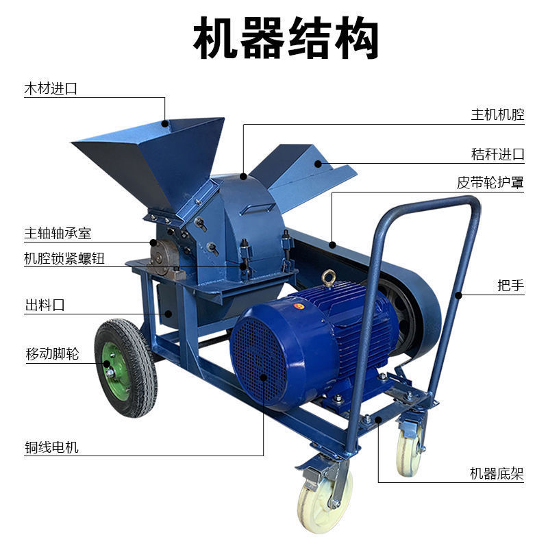 供应木材粉碎设备木屑机碎枝机源头厂家型号齐全品质保