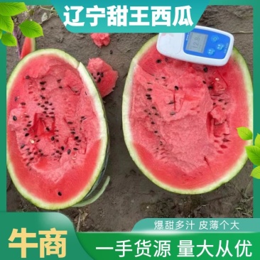 【精品】甜王西瓜,爆甜多汁,货源充足稳定,皮薄个大