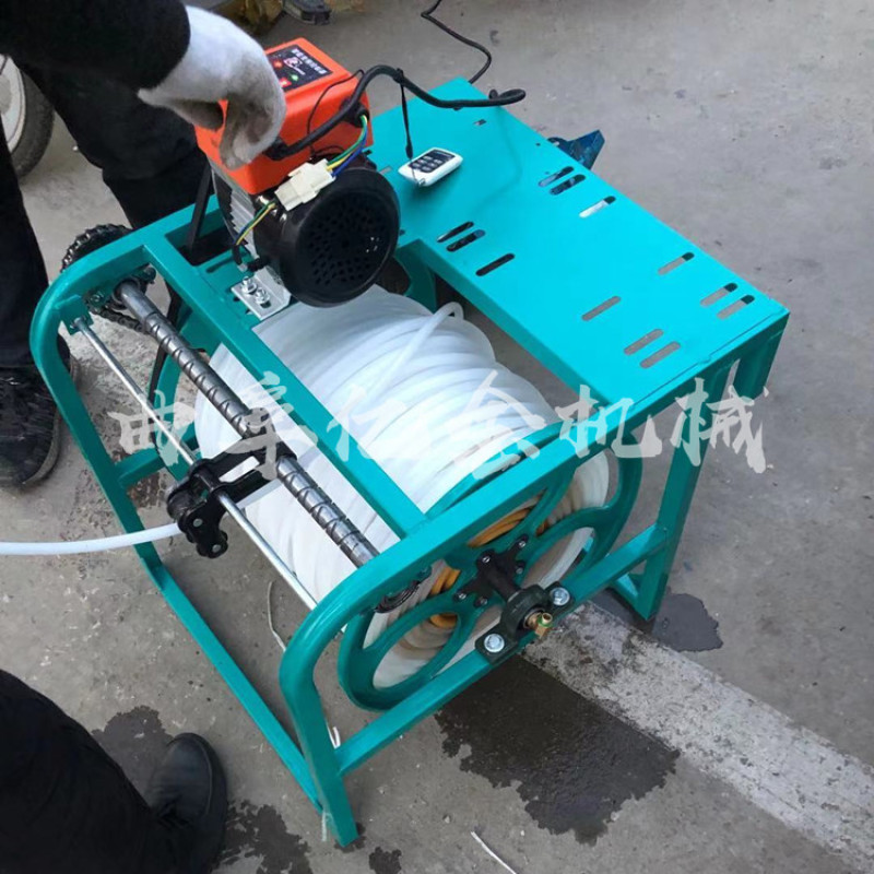 电动药管收管机智能遥控缠管架自动排管48v60v卷管机