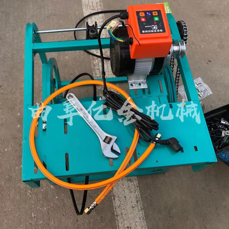 电动药管收管机智能遥控缠管架自动排管48v60v卷管机
