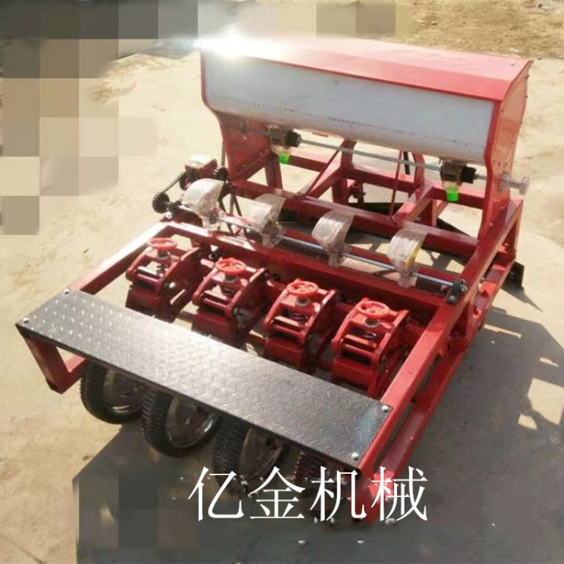 谷子大豆多行播种机四轮车悬挂高粱播种机悬浮镇压杂粮播种机