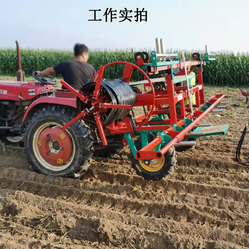 主管带滴灌带毛管回收机拖拉机带子管地管回收机毛管卷拾机