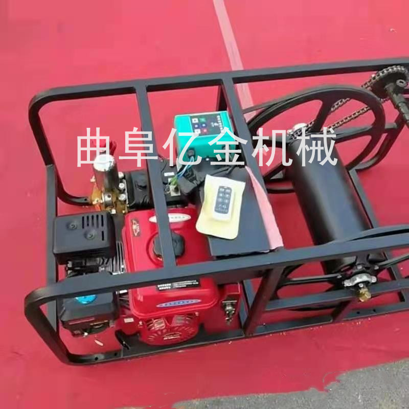 手推车缠管打药机高压汽油机农用果园喷雾打药车电动打药机