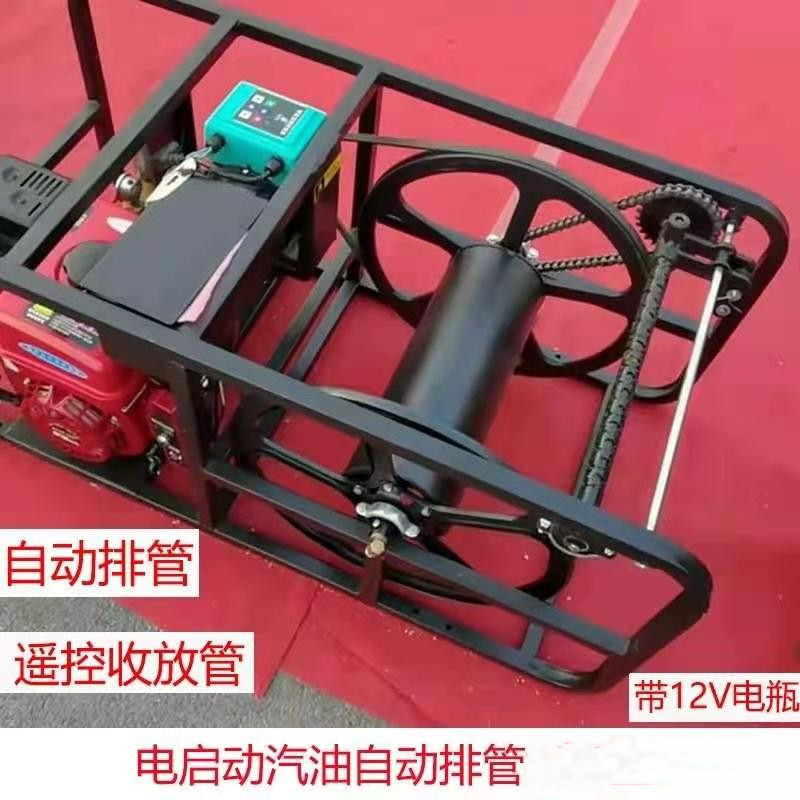 手推车缠管打药机高压汽油机农用果园喷雾打药车电动打药机