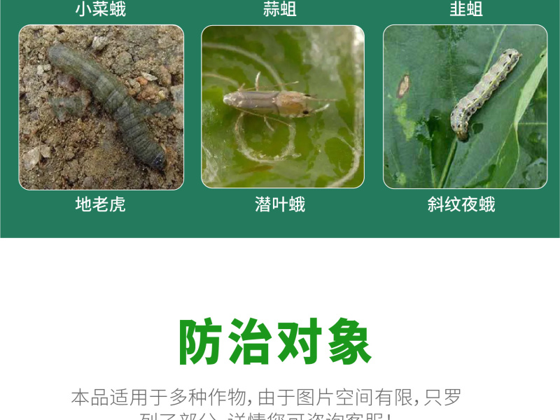 氟啶脲作物杀虫剂韭蛆蒜蛆葱蛆棉铃虫小菜蛾50克一升水比例