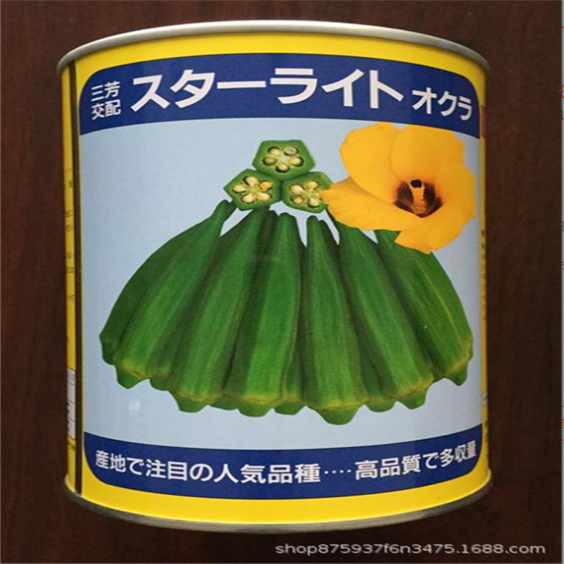 日本原装进口水果秋葵种子品质好浓绿型杂交黄秋葵种子