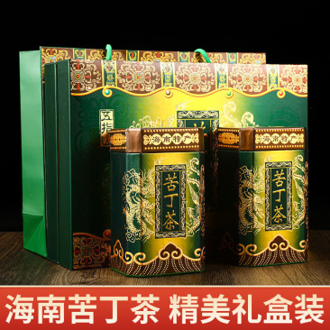 海南大叶苦丁茶送精美礼盒罐装新品五指山原产青山绿水特产