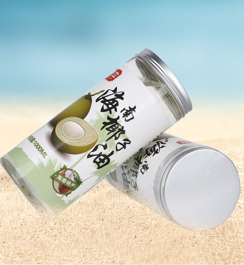 海南冷榨椰子油1000ml食用护发护肤烘焙特产批发
