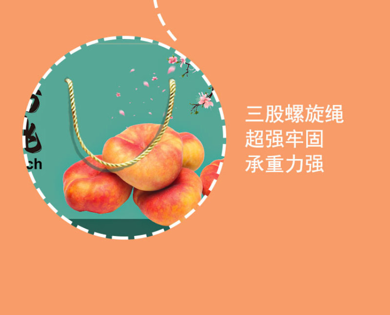 蟠桃包装盒礼盒纸箱手提10斤装批发定制