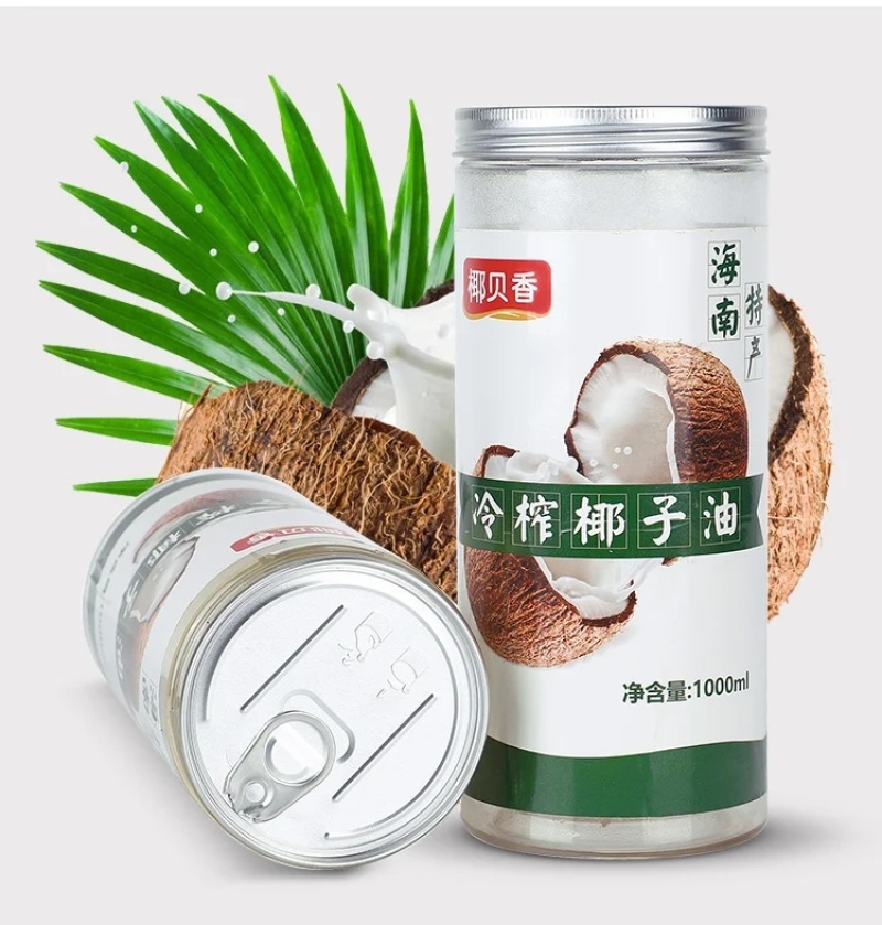 椰子油海南冷初榨食用生酮三亚特产500ML/1000ML