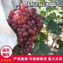 【热卖】葡萄露天套袋红宝石葡萄一手货源口口爆汁欢迎